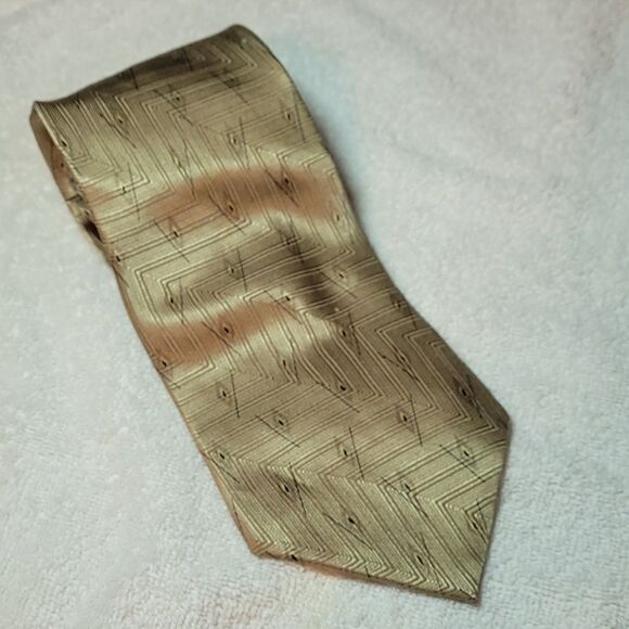Strafford Executive Gold silk neck tie - Picture 1 of 5